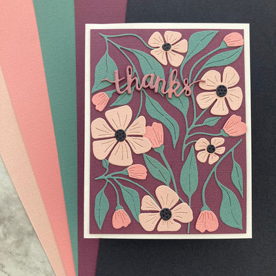 Handmade card featuring Encore Textured Cardstock