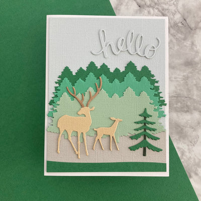 Handmade masculine card featuring Encore Textured Cardstock in Forest Green