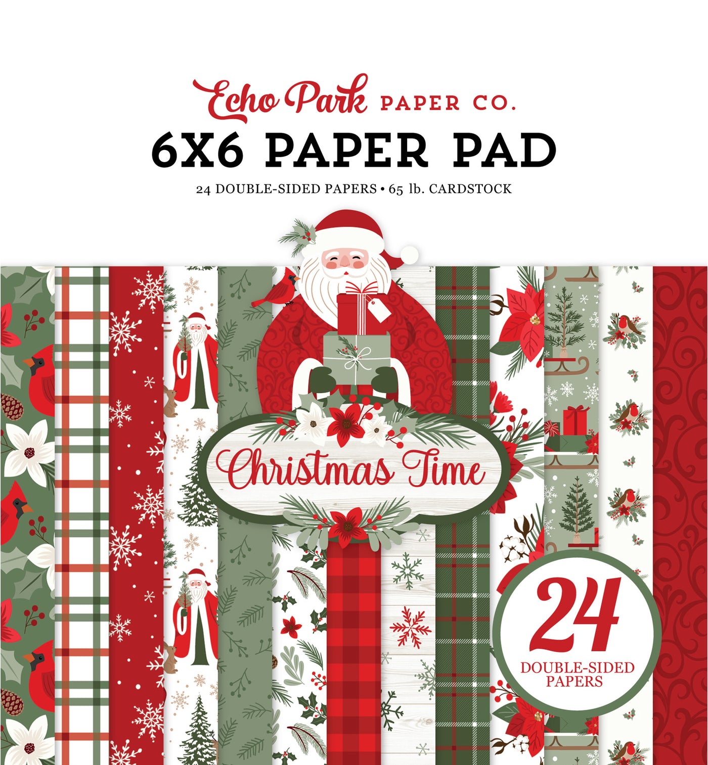 6x6 pad with 24 double-sided pages for fun Christmas paper crafting. Smaller images are great for card making and similar crafts. Archival quality.