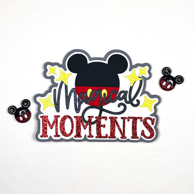 disney scrapbook title featuring core'dinations black tie cardstock