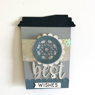 Handmade Winter Themed Card featuring Encore Paper Cardstock