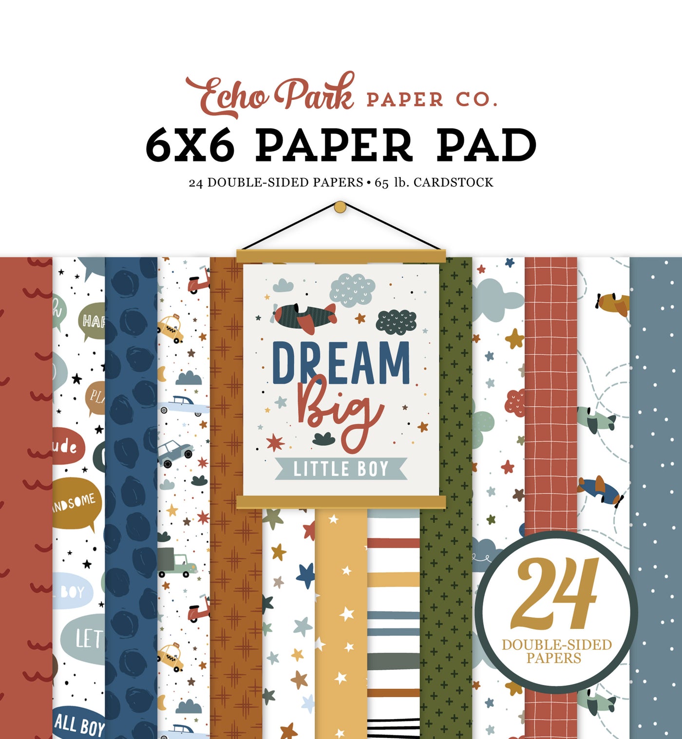 DREAM BIG LITTLE BOY 6x6 Paper Pad - Echo Park