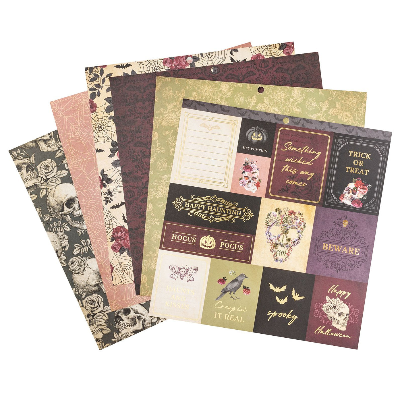 FLORAL FRIGHTS Premium Stack - 12x12 Paper Pack - 36 Sheets - DCWV