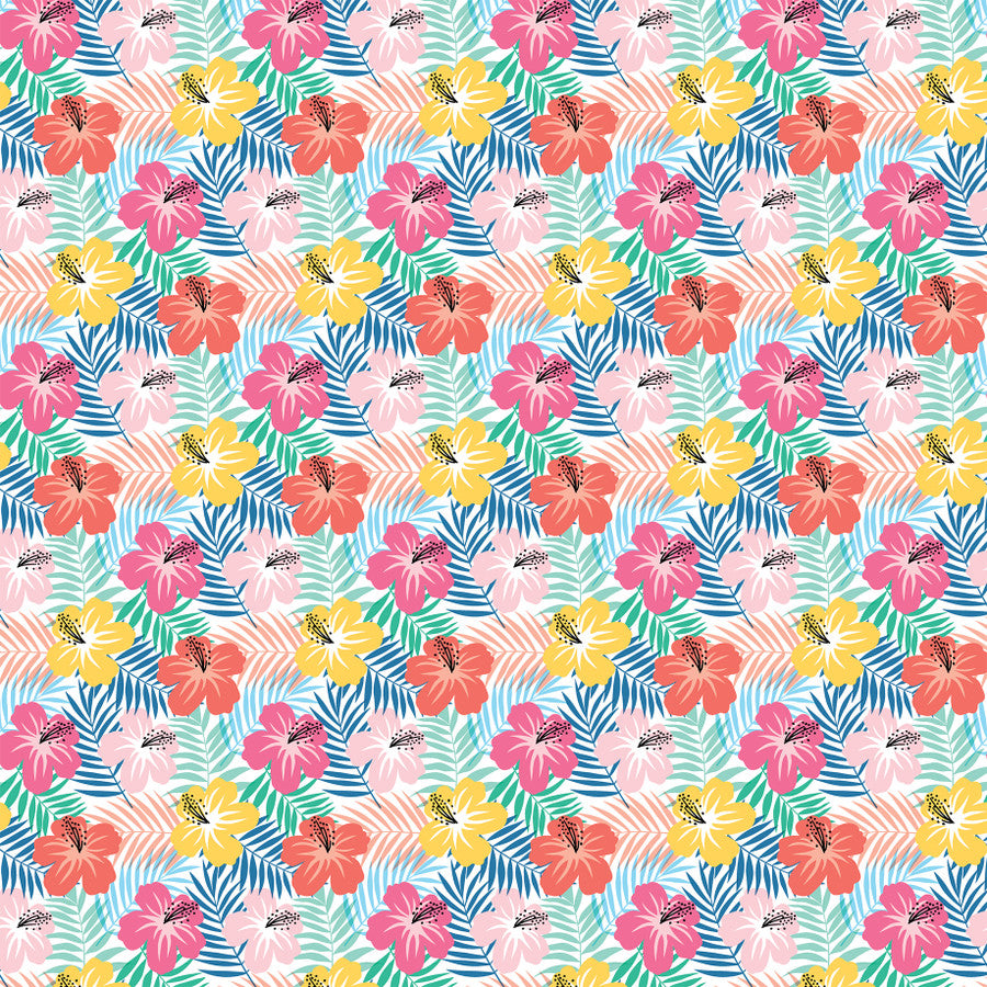 DIVE INTO SUMMER 4X4 JOURNALING CARDS - 12x12 Double-Sided Patterned Paper - Echo Park