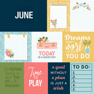 JUNE - 12x12 Double-Sided Patterned Paper - Echo Park