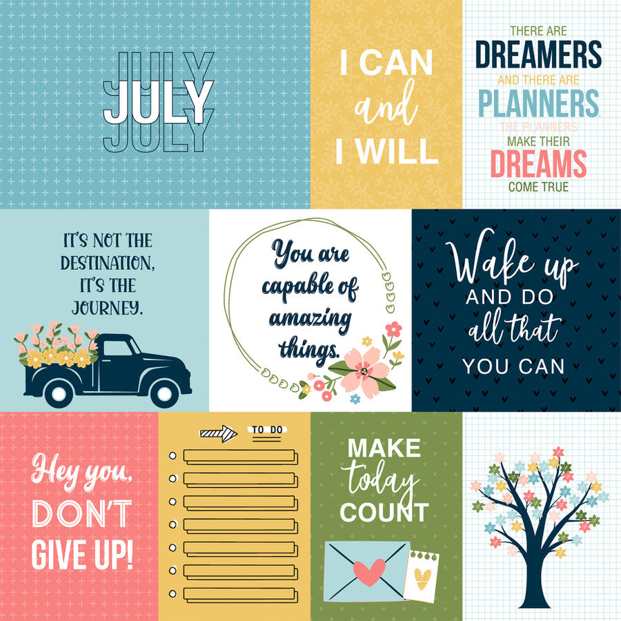 JULY - 12x12 Double-Sided Patterned Paper - Echo Park