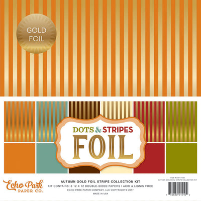 Six double-sided sheets with gold foil on lovely autumn-colored cardstock - great for Fall paper crafting.  Great foundation for paper crafting. 12x12 inch textured cardstock.