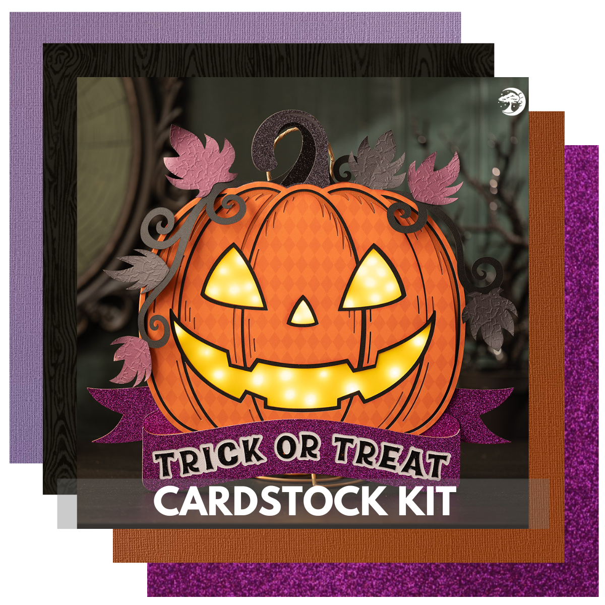 Dreaming Tree Trick or Retreat Sign Cardstock Kit