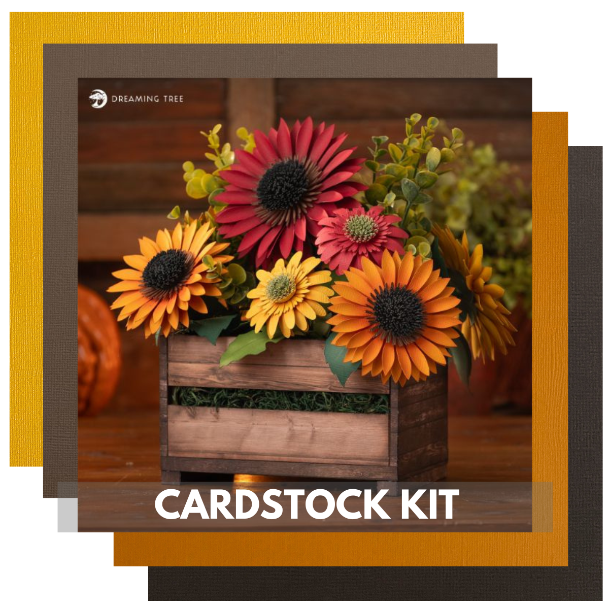 Card Stock Tree DREAMING TREE AUTUMN BLOSSOM CRATE CARDSTOCK KIT - 17 Pack - 12x12 Car ...