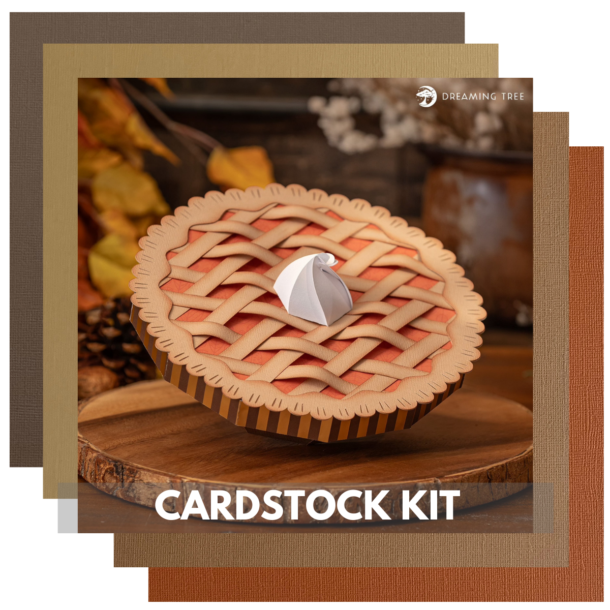 DREAMING TREE APPLE PIE BOX CARDSTOCK KIT - 10 Sheets - 12x12 Cardstock Shop