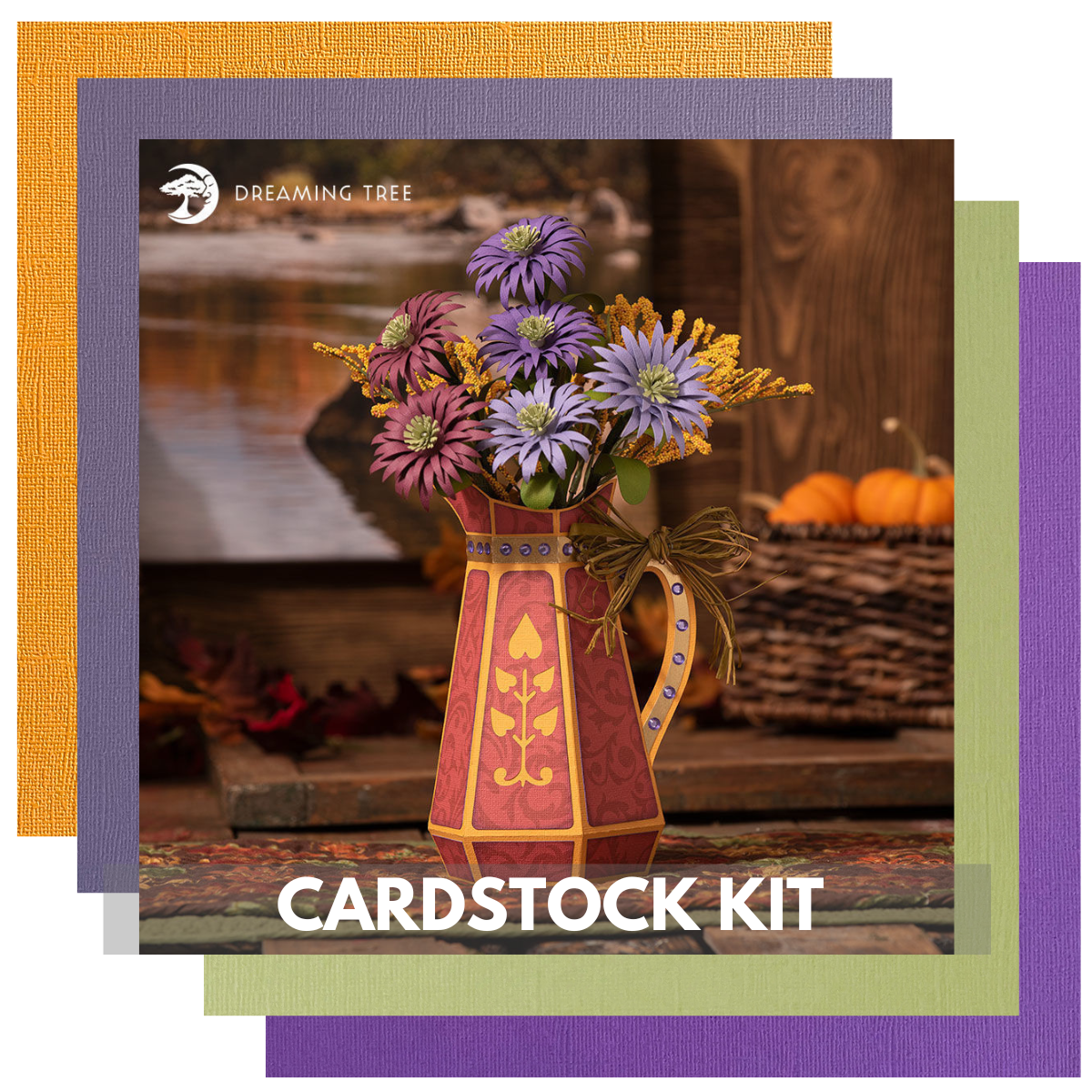 Autumn Asters paper flower bouquet for autumn