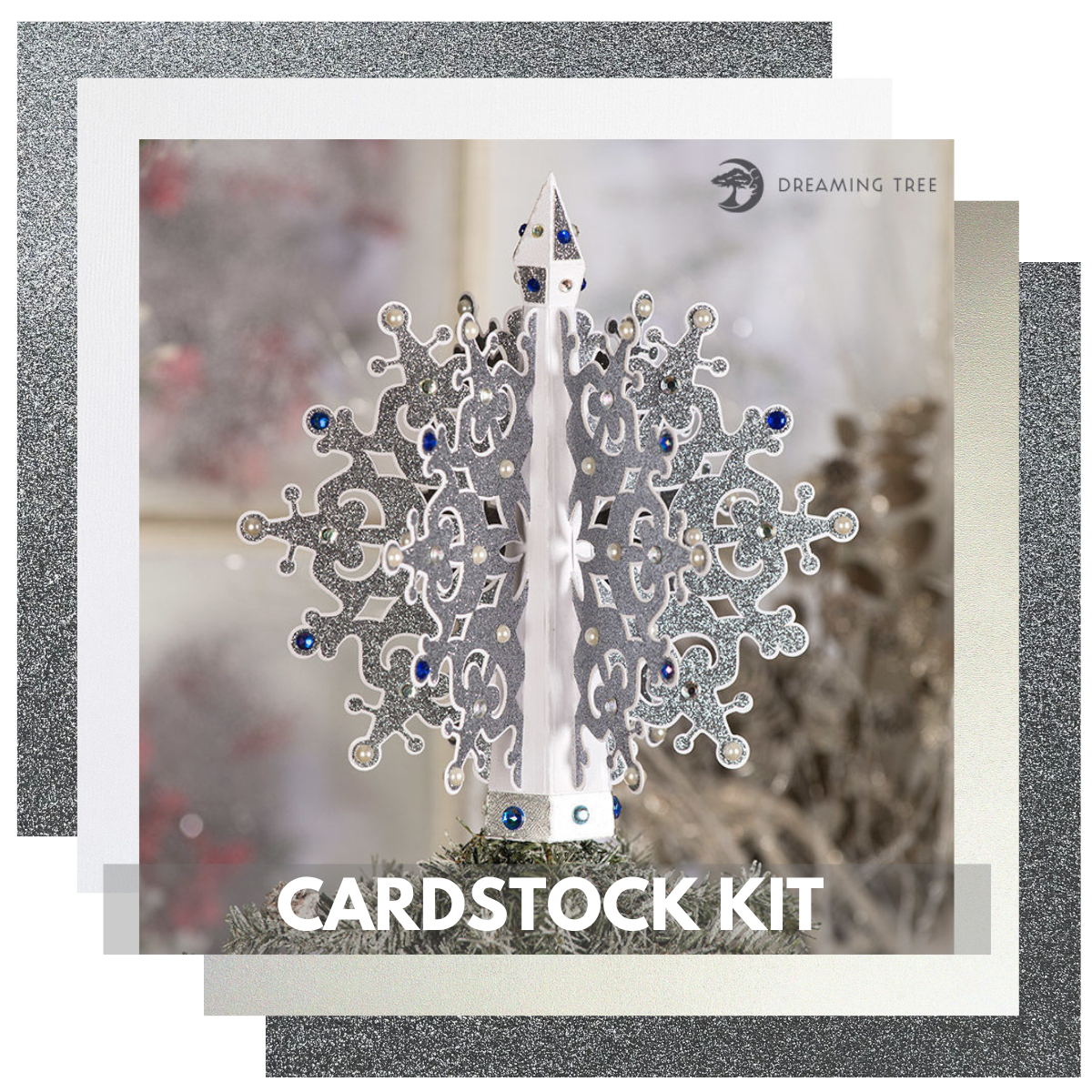 Paper snowflake tree topper Dreaming Tree files