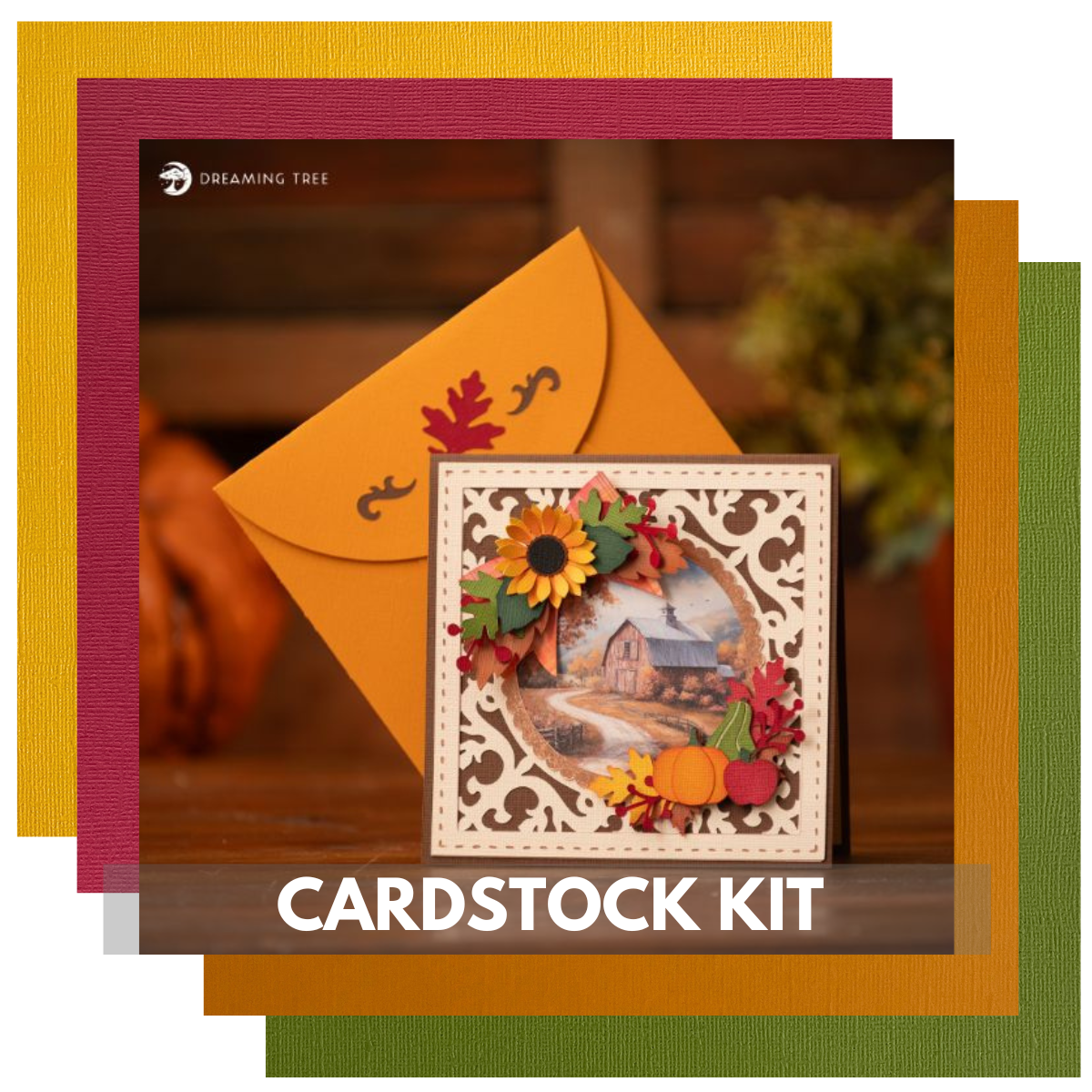 Card Stock Tree DREAMING TREE HARVEST GREETINGS CARD CARDSTOCK KIT - 14 Sheets - 12x12 ...