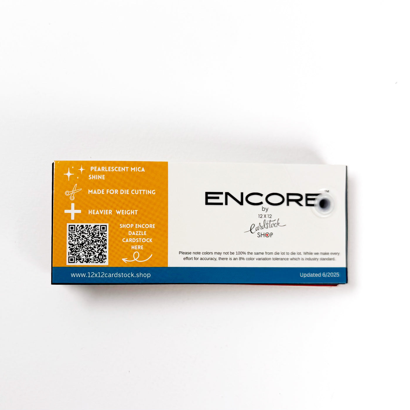 Encore Dazzle Pearlescent Smooth Cardstock Swatch Book