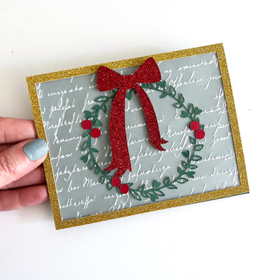 Handmade Christmas card with Encore cardstock