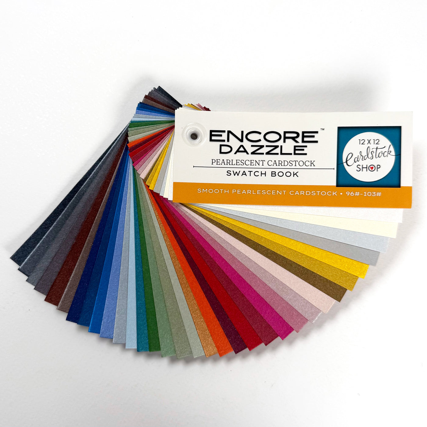 Encore Dazzle Pearlescent Smooth Cardstock Swatch Book