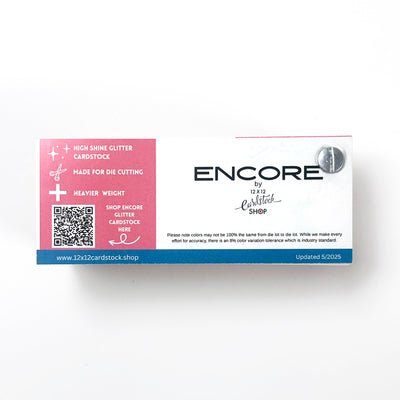 Encore Glitter Cardstock Swatch Book includes Glitter Luxe, Sequin Glitter and Specialty Glitter offering under the Encore Paper brand. 