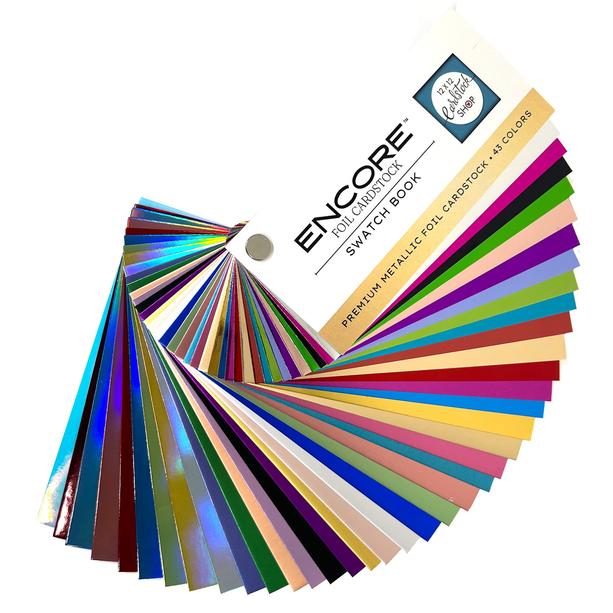 Encore Foil Cardstock Swatch Book - Encore Paper – The 12x12 Cardstock Shop