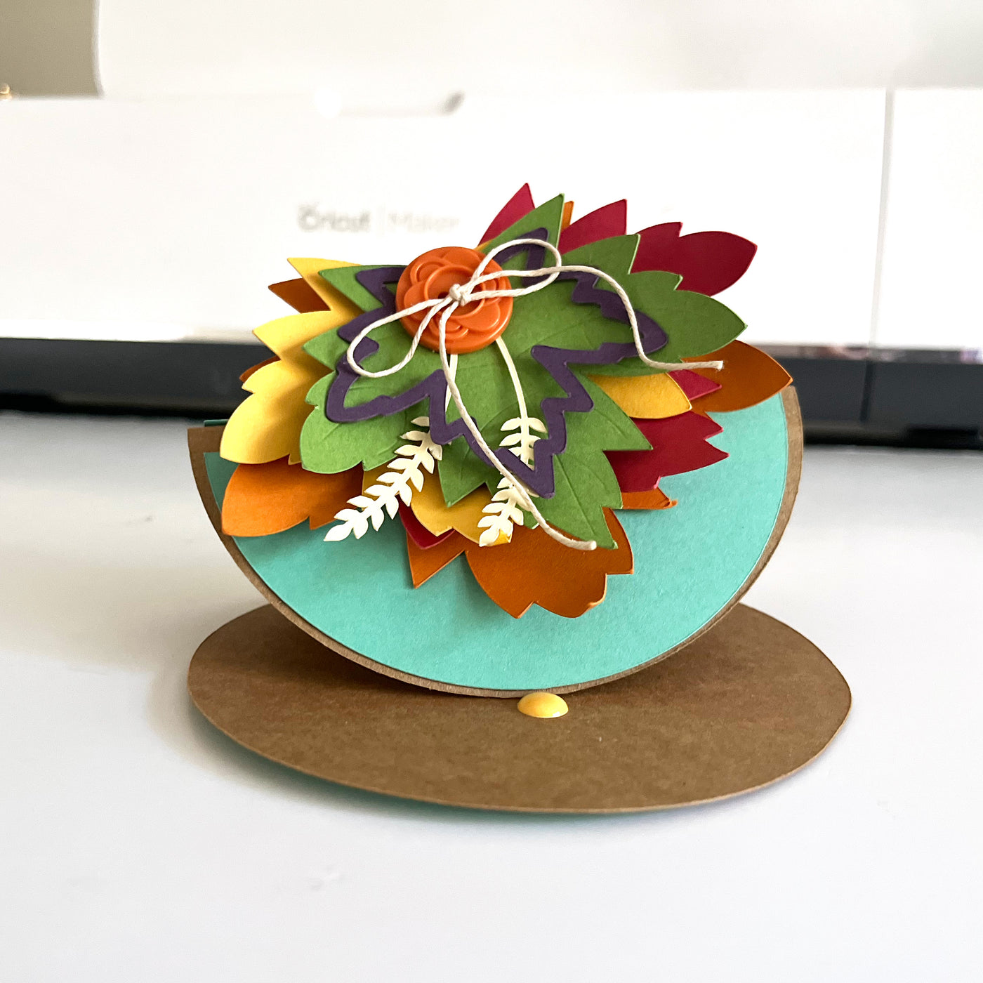 handmade fall card featuring smooth cardstock from Encore