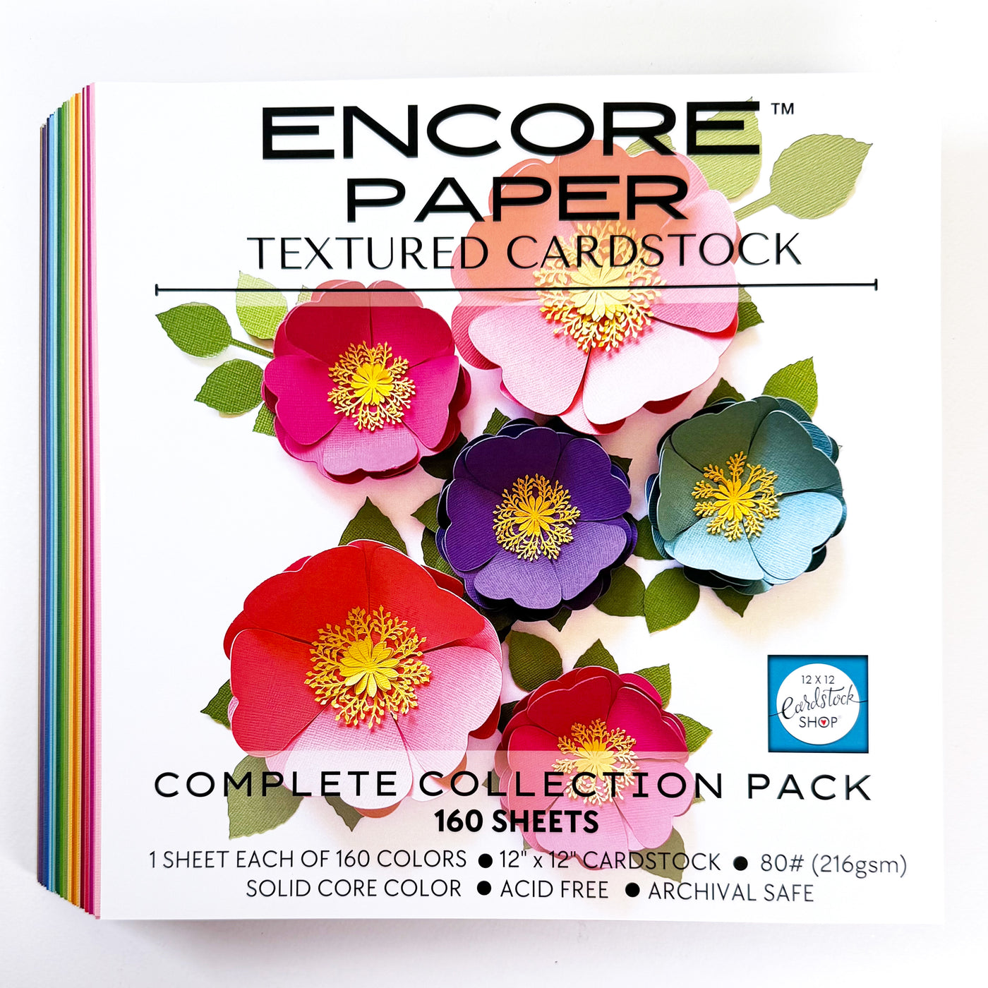 Cardstock Front 160 Cardstock Colors by Encore | Cardstock Variety Packs – The 12x12 ...