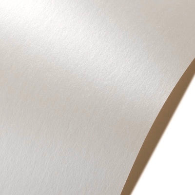 Quartz Neenah Stardream. Platinum cardstock with a faint pearlescent sheen