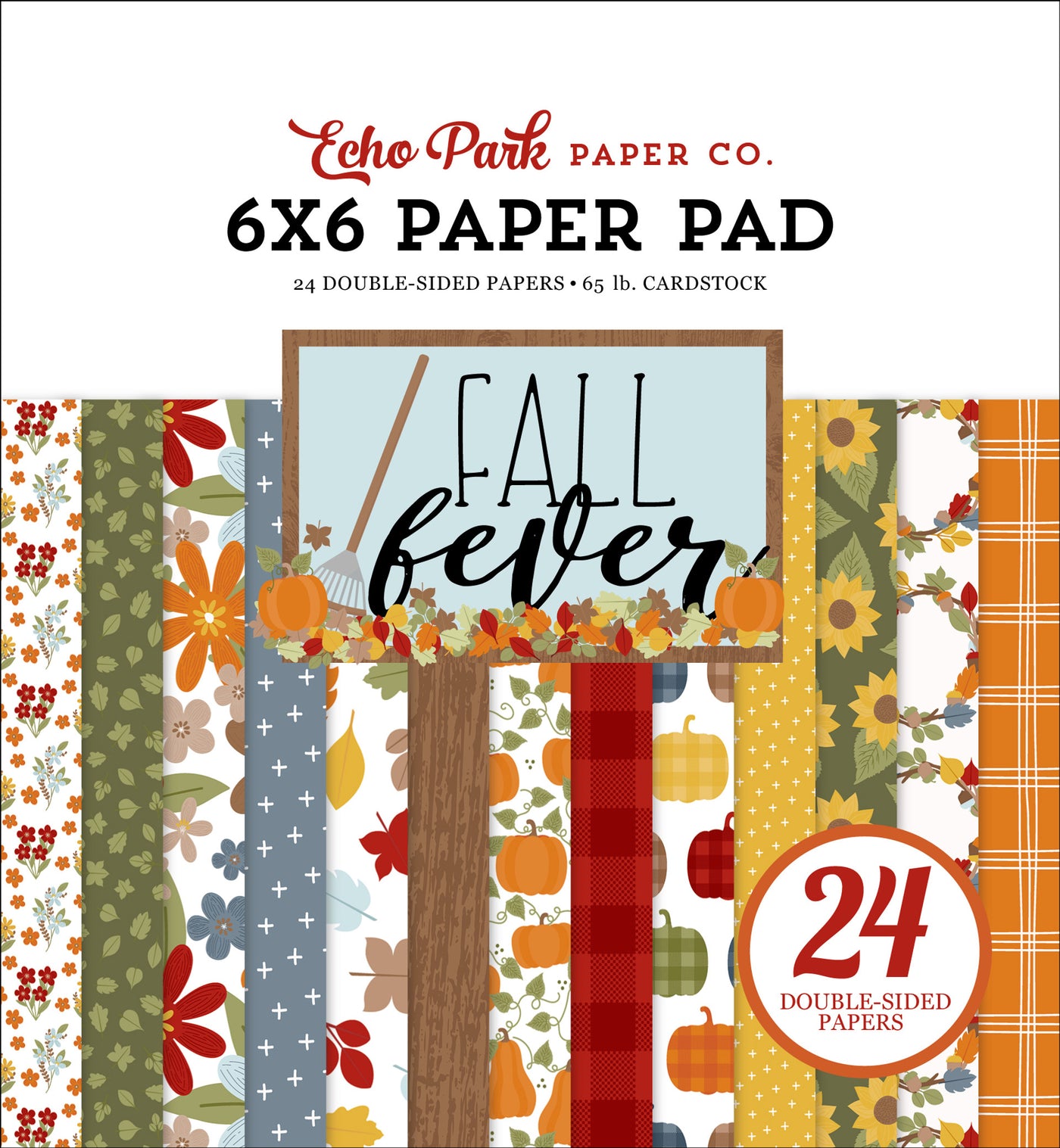 24 double-sided pages with patterns and themes for the autumn season. 6x6 pad is convenient to use for card making and papercrafts—archival quality.