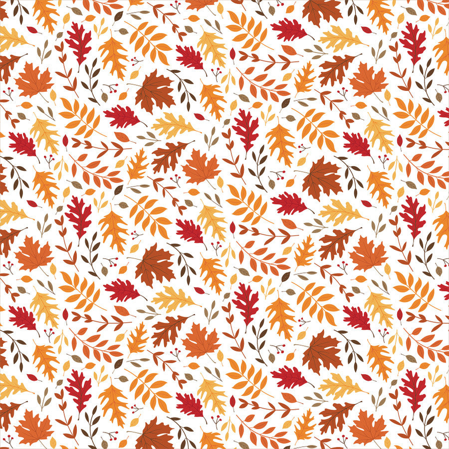 LEAF PILE - 12x12 Double-Sided Patterned Paper - Echo Park