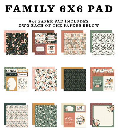 FAMILY 6x6 Paper Pad - Echo Park