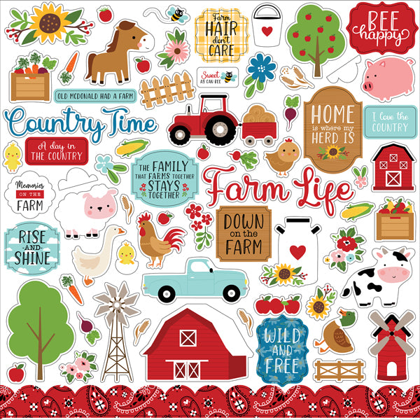 FUN ON THE FARM 12x12 Collection Kit - Echo Park