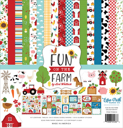 FUN ON THE FARM 12x12 Collection Kit - Echo Park