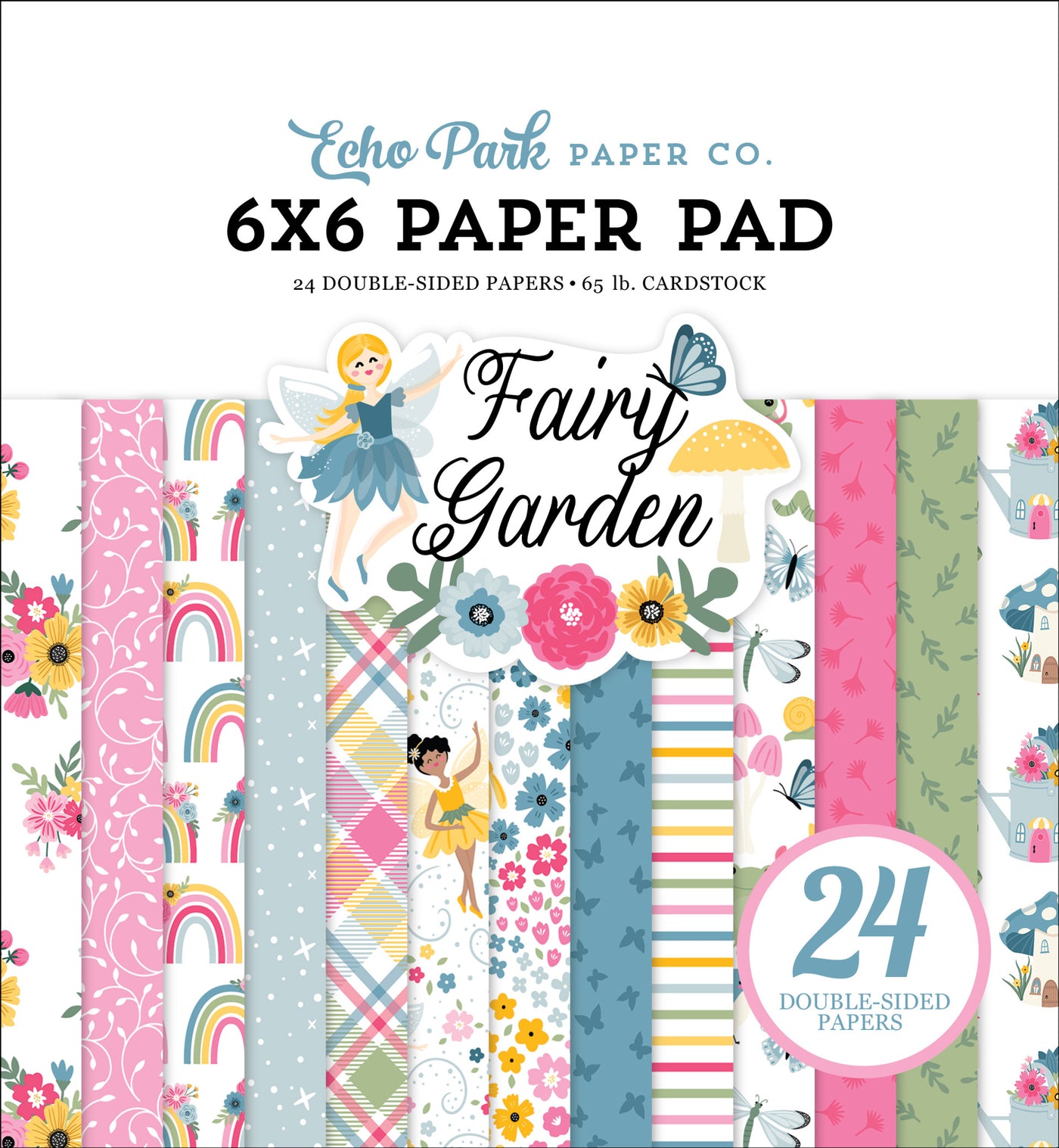 The 6x6 pad features cute designs and colors to celebrate the sweetest fairy garden! It's fun for cards and papercrafts, including 24 double-sided pages.