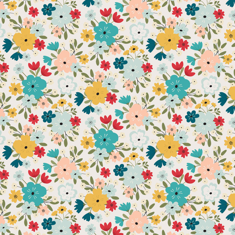 FARMHOUSE FLORAL - 12x12 Double-Sided Patterned Paper - Echo Park