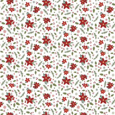 HOLIDAY FLOWERS - 12x12 Double-Sided Patterned Paper - Echo Park