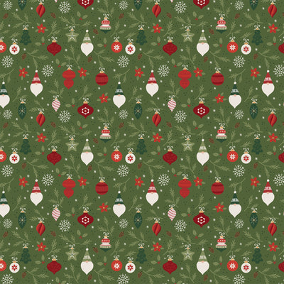 DECK THE HALLS - 12x12 Double-Sided Patterned Paper - Echo Park