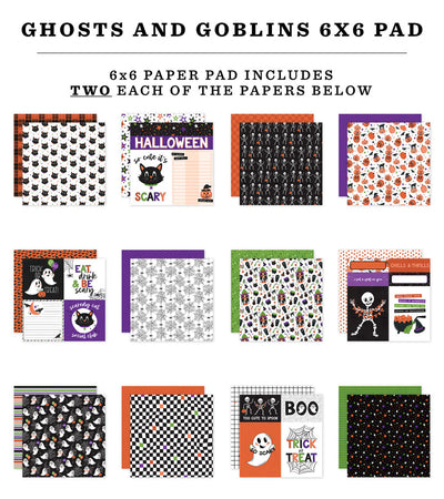 GHOSTS AND GOBLINS 6x6 Paper Pad - Echo Park