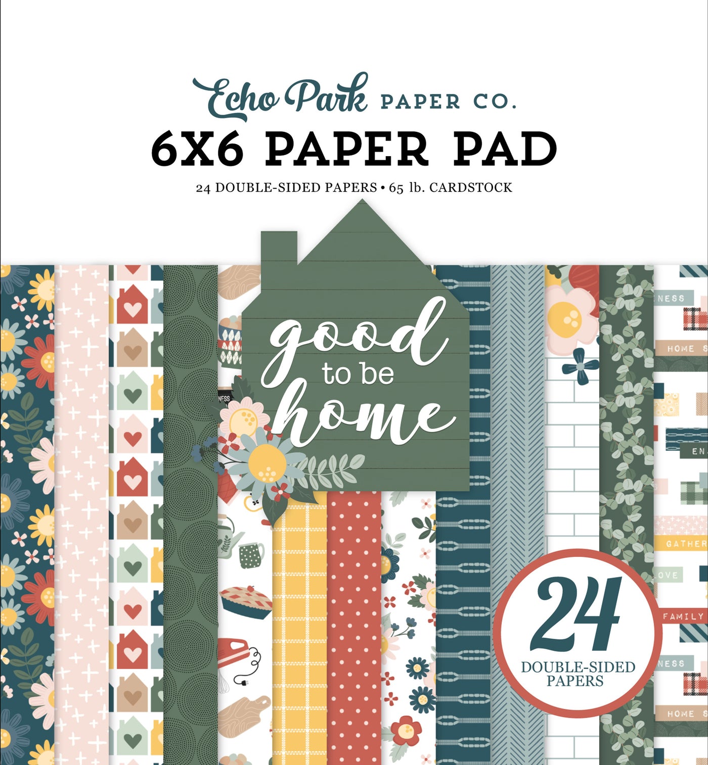 The 6x6 pad features soothing designs and colors, befitting a get-together with friends and family. Fun for cards and papercrafts. Includes 24 double-sided pages.