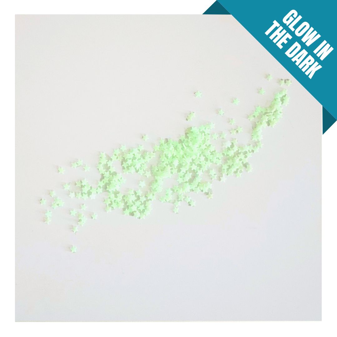 Glow In The Dark Star Embellishments for handmade cards and more paper craft projects