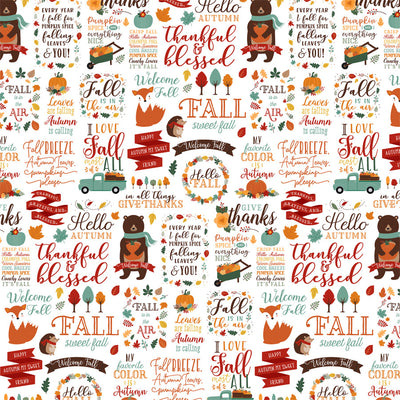 HELLO AUTUMN - 12x12 Double-Sided Patterned Paper - Echo Park