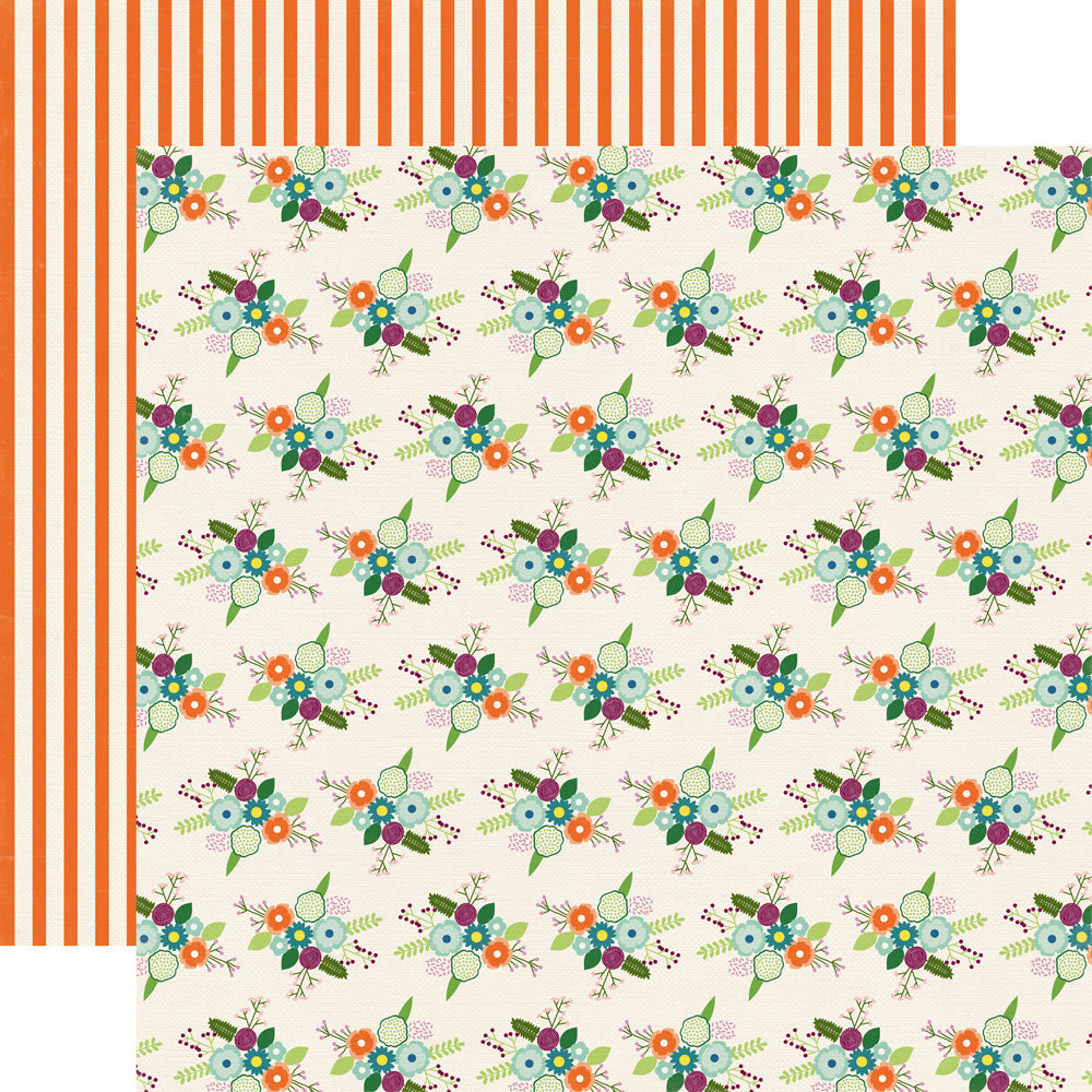 WILDFLOWER BOUQUET - 12x12 Double-Sided Patterned Paper - Echo Park