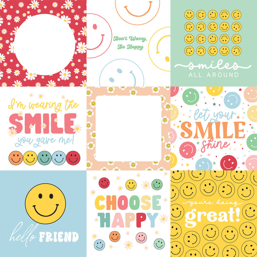 HAVE A NICE DAY 4X4 JOURNALING CARDS - 12x12 Double-Sided Patterned Paper - Echo Park