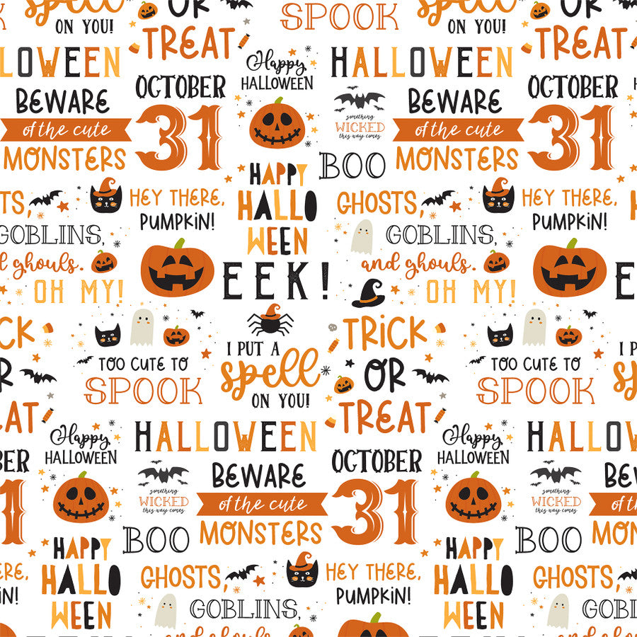 OCTOBER 31ST - 12x12 Double-Sided Patterned Paper - Echo Park