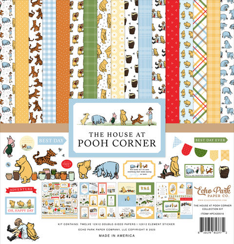 These 12x12 double-sided designer sheets with creative patterns featuring Eyore, Tigger, Piglet, and all the love for Winnie the Pooh—archival quality and acid-free.