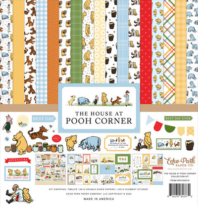 These 12x12 double-sided designer sheets with creative patterns featuring Eyore, Tigger, Piglet, and all the love for Winnie the Pooh—archival quality and acid-free.