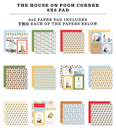 THE HOUSE AT POOH CORNER 6x6 Paper Pad - Echo Park