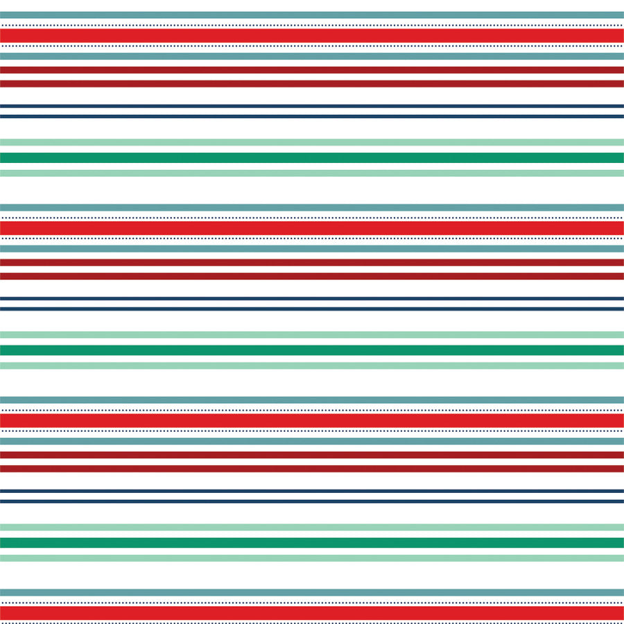 SEASONAL STRIPES - 12x12 Double-Sided Patterned Paper - Echo Park