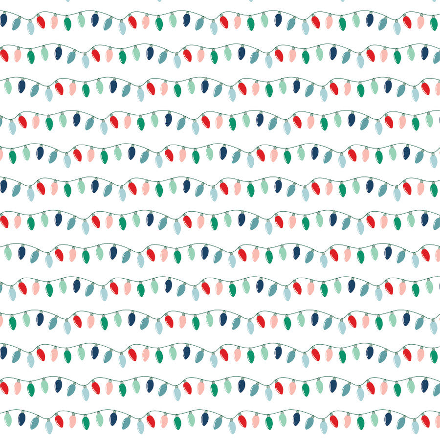 FESTIVE LIGHTS - 12x12 Double-Sided Patterned Paper - Echo Park