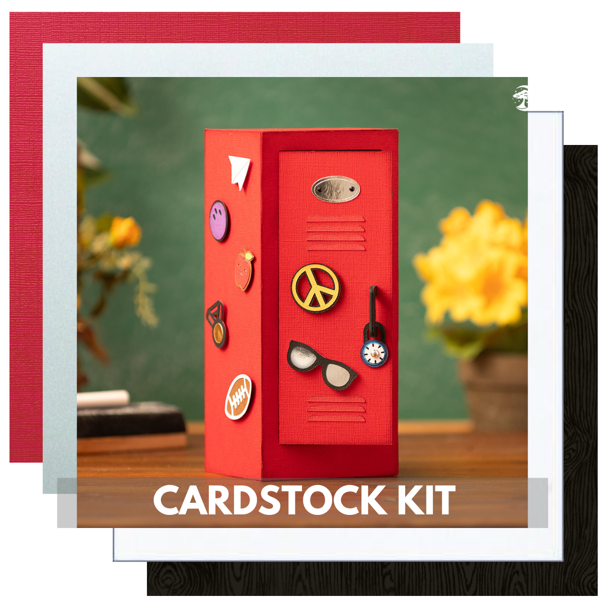 Dreaming Tree Hallway Hero Locker Box Cardstock Kit: dimensional locker shaped box kit