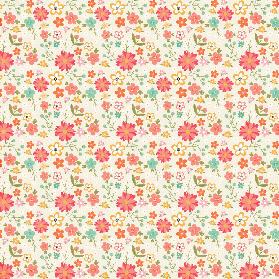 FRESH CUT FLOWERS - 12x12 Double-Sided Patterned Paper - Echo Park