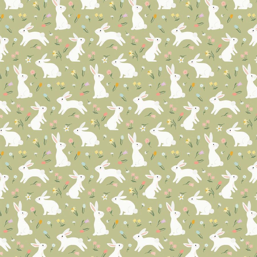 BLISSFUL BUNNIES - 12x12 Double-Sided Patterned Paper - Echo Park