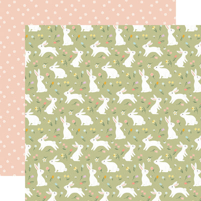 BLISSFUL BUNNIES - 12x12 Double-Sided Patterned Paper - Echo Park